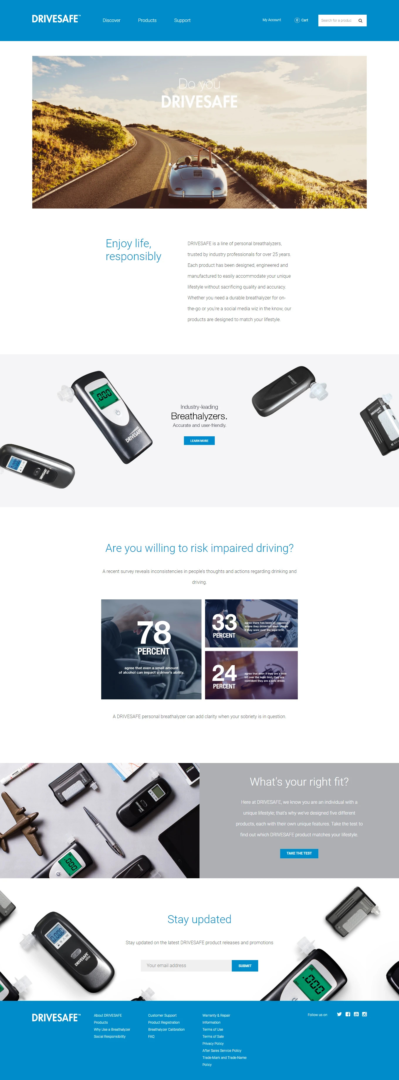 Drivesafe website design